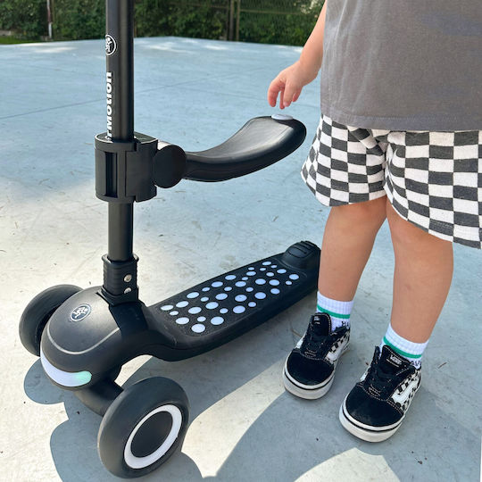 HyperMotion Kinderroller Klappbar 3-Rad mit Sitz für 12+ Monate Schwarz