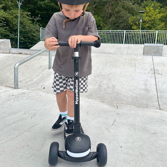 HyperMotion Kinderroller Klappbar 3-Rad mit Sitz für 12+ Monate Schwarz