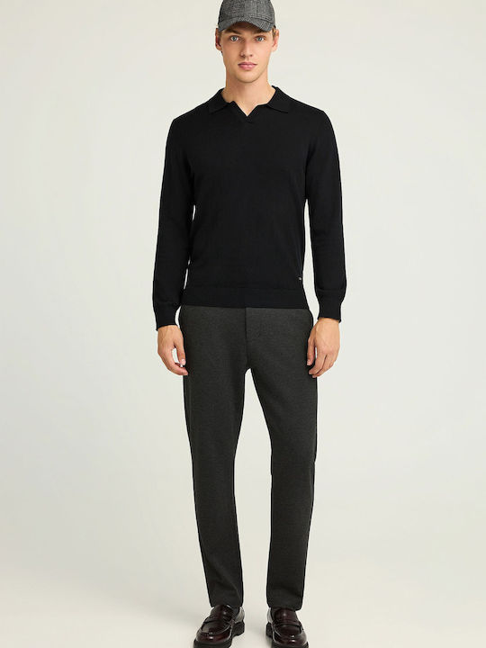 Polo Μπλούζα Μακρυμάνικη Black