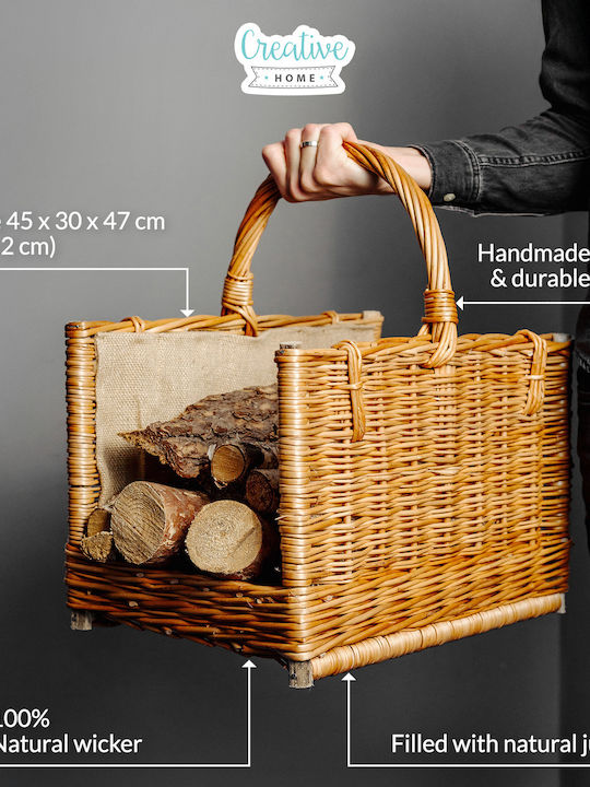 Creative Hölzernes Korb Holzlagerung 45x30x47cm