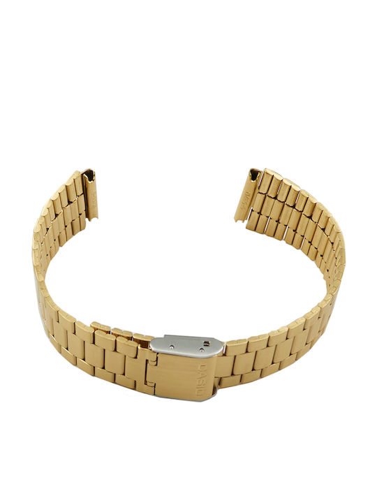 Casio Vintage A Brățară din metal Auriu 18mm