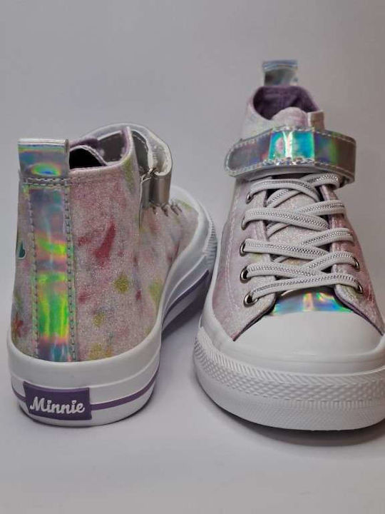 Kids Sneakers High Purple