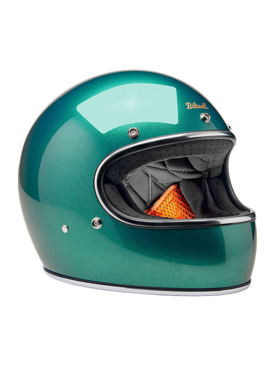 Biltwell Gringo Твърд бял гланц Мотоциклетна каска Full Face DOT / ECE 22.06