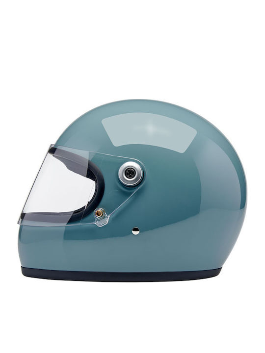 Biltwell Gringo S Agave Blue Gloss Cască Moto Față întreagă DOT / ECE 22.06