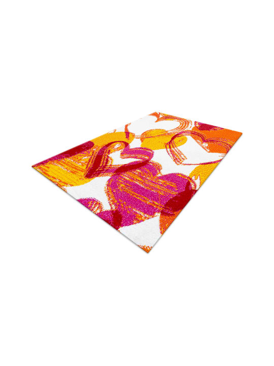 Decostar Детско килимче Сърца Розов 250x350см