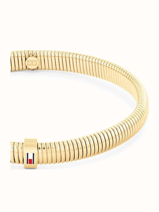 Tommy Hilfiger Γυναικείο Βραχιόλι Χειροπέδα από Ατσάλι Επιχρυσωμένο 16.5cm