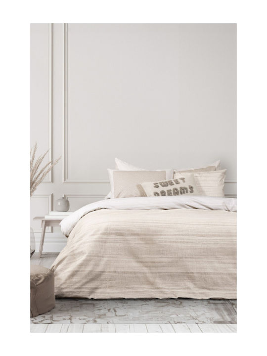 Nima Set Cearșafuri Single Flanel cu Elastic 100x200+32cm. Venity Beige 3buc