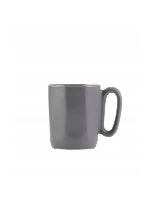 Vialli Design Κούπα Κεραμική Γκρι 80ml 2τμχ