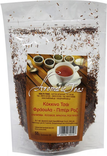 HealthTrade Κόκκινο Τσάι 50gr με Άρωμα Φράουλα & Ροζ Πιπέρι