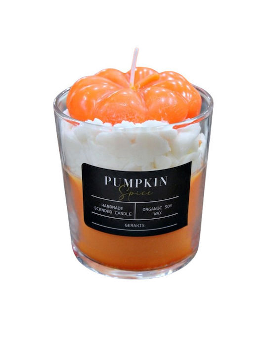 Aromatic Soy Candle Pumpkin Jar Big Φ8.5 X 8.9 Cm Pumpkin Spice