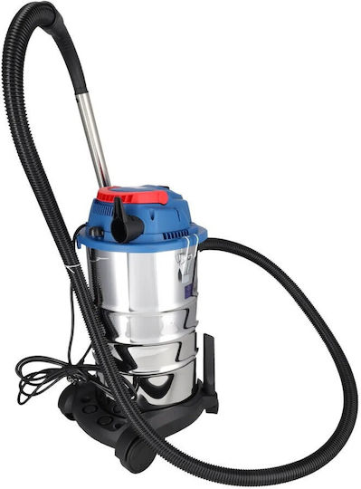 Dedra Staubsauger Flüssigkeiten / Feststoffe 1600W mit Edelstahl Behälter 30Es