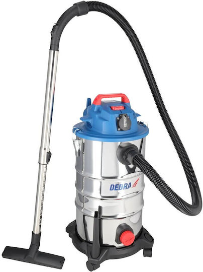 Staubsauger Flüssigkeiten / Feststoffe 1400W mit Edelstahl Behälter 30Es