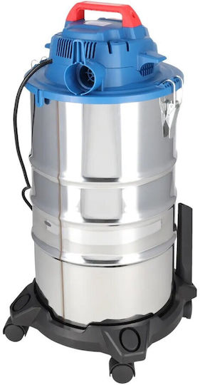 Staubsauger Flüssigkeiten / Feststoffe 1400W mit Edelstahl Behälter 30Es