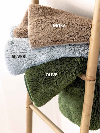 Palamaiki Πατάκι Μπάνιου Ξύλινο Bampa Olive 50x80εκ.