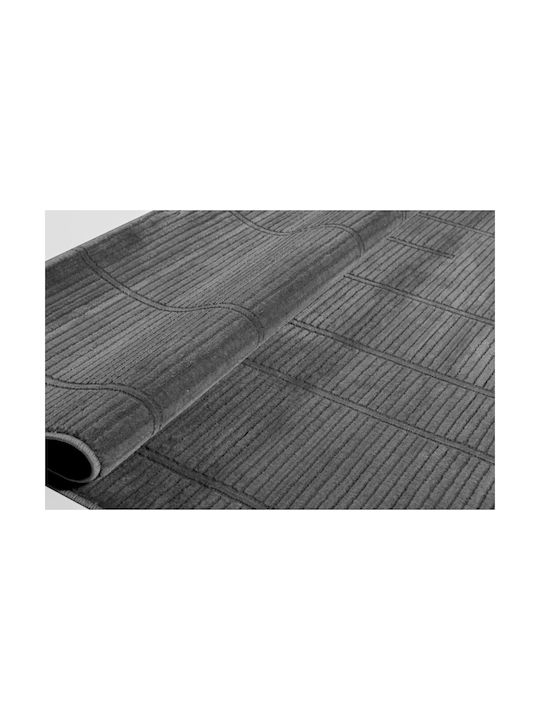 Modern Bedroom Rugs Set Anthracite 9999991329355 3pcs
