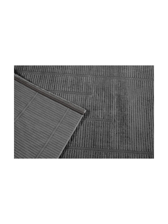 Modern Bedroom Rugs Set Anthracite 9999991329355 3pcs