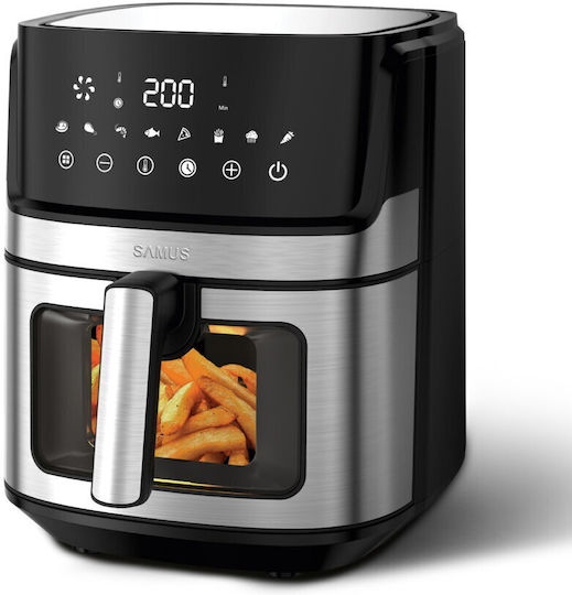 Samus Air Fryer 6.5lt Ασημί AF6.5B-S1700DW