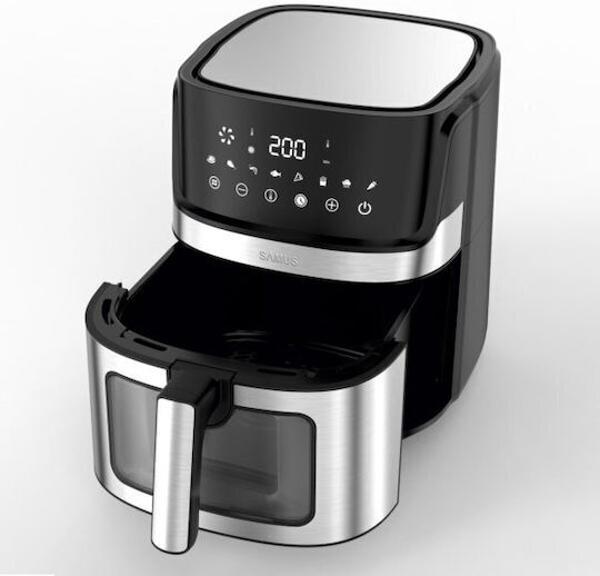 Samus Air Fryer 6.5lt Ασημί AF6.5B-S1700DW