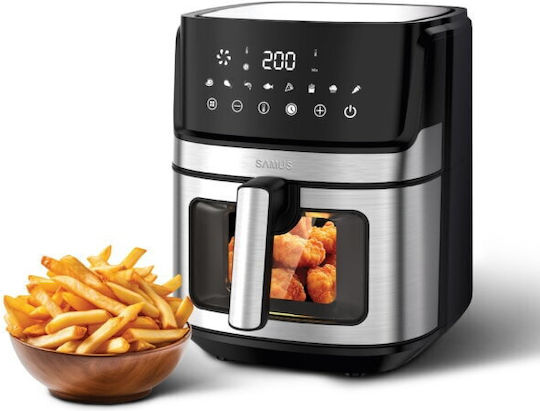 Samus Air Fryer 6.5lt Ασημί AF6.5B-S1700DW