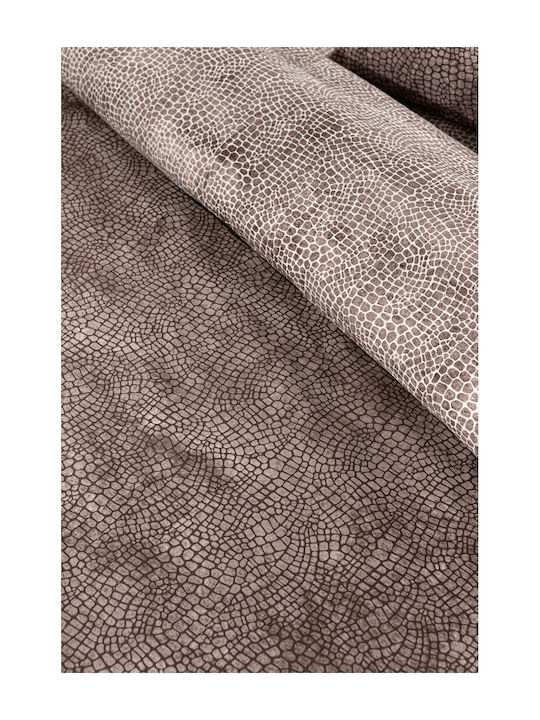 Guy Laroche Duvet Cover Set Cotton Single with Pillowcase 165x225 Safari Choco