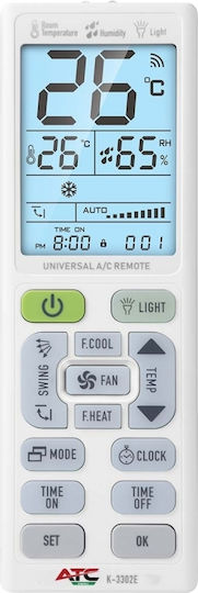 KAL Electronics Κ-3302Ε Τηλεχειριστήριο για Κλιματιστικό