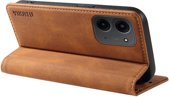Yikatu Yk-004 Book Synthetic Leather / Silicone Brown (Redmi 15C)