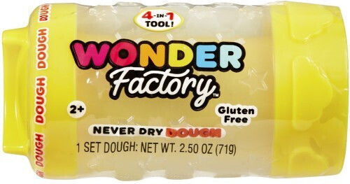 Mga Entertainment Wonder Factory Never Dry Modelling Dough Single Yellow 5