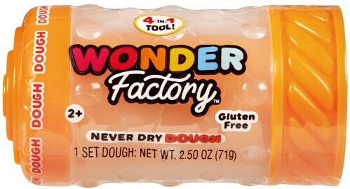 Mga Entertainment Wonder Factory Never Dry Dough Singles Orange 2