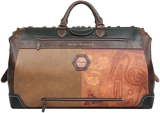 Janet & Janet Sack Reise Braunes Stoff Y32cm
