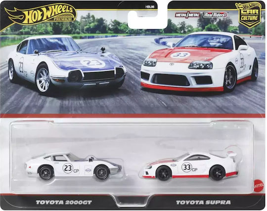 Hot Wheels Set Premium Mașinuțe Toyota 2000GT și Toyota Supra Scară 1:64