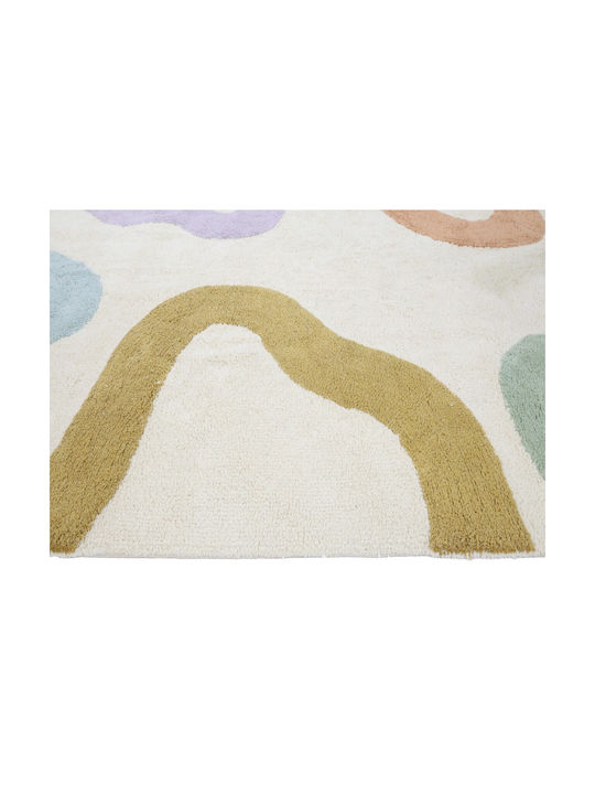 Bekas Carpets Joy Steps 1-iag-3446 Rug Rectangular Cotton Ecru