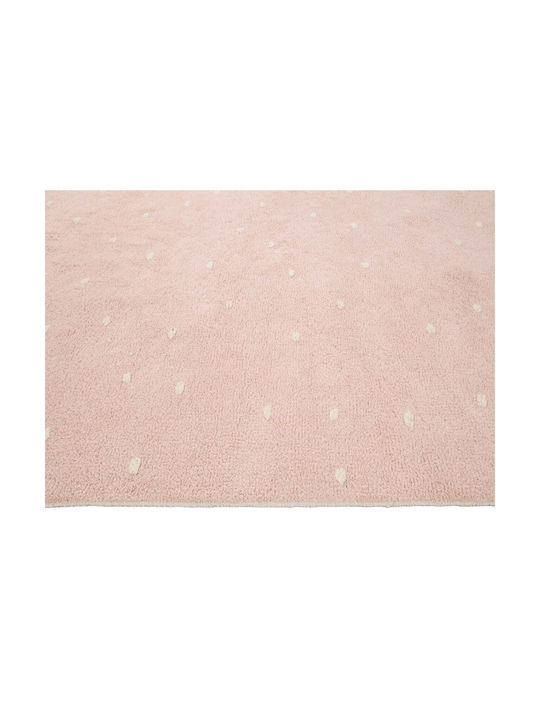 Bekas Carpets Joy Steps 1-iag-3586 Teppich Rechteckig Baumwolle Rosa