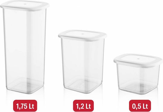 Set 6 Bucăți Casete pentru Paste Zahăr Cereale cu Capac Plastic Transparent 1750ml 6 Bucăți Set 6 Bucăți Casete pentru Paste Zahăr Cereale cu Capac Plastic Transparent 1750ml 6 Bucăți