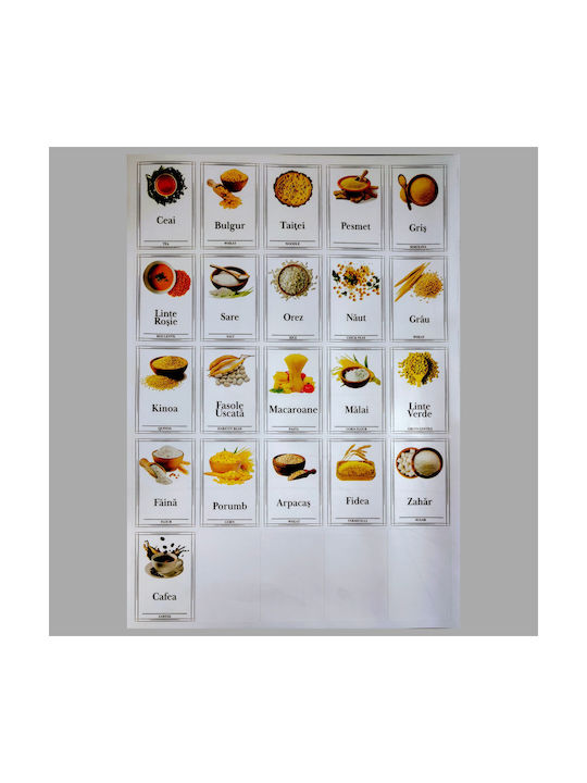 Set 6 Bucăți Casete pentru Paste Zahăr Cereale cu Capac Plastic Transparent 1750ml 6 Bucăți