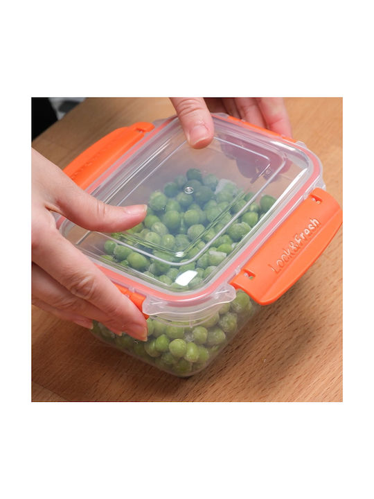 Set 5 Bucăți Vaze Utilizare Generală cu Capac Plastic Transparent 800ml 5 Bucăți