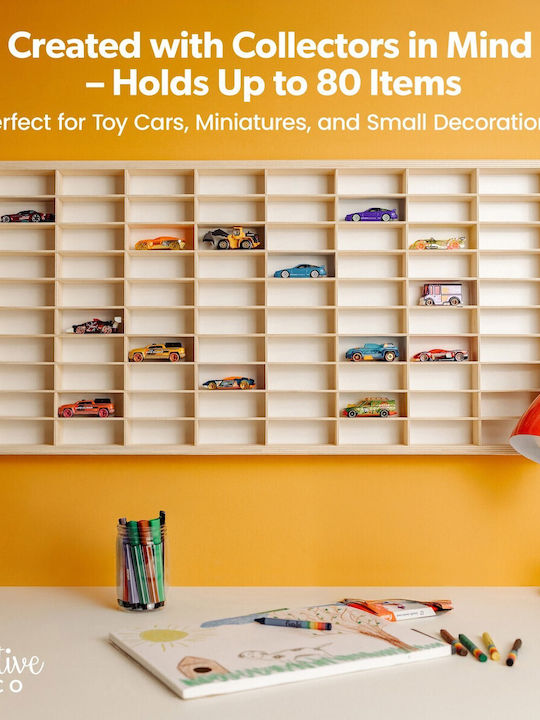 Kids Wall Mount Shelf Beige 78.5x40x4.5cm