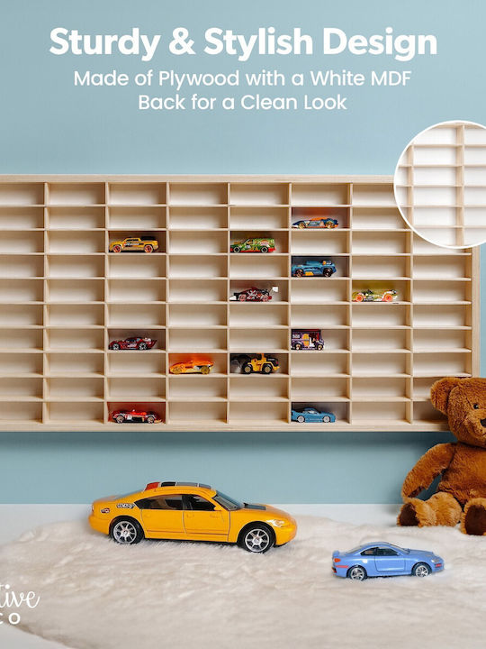 Kids Wall Mount Shelf Beige 78.5x40x4.5cm
