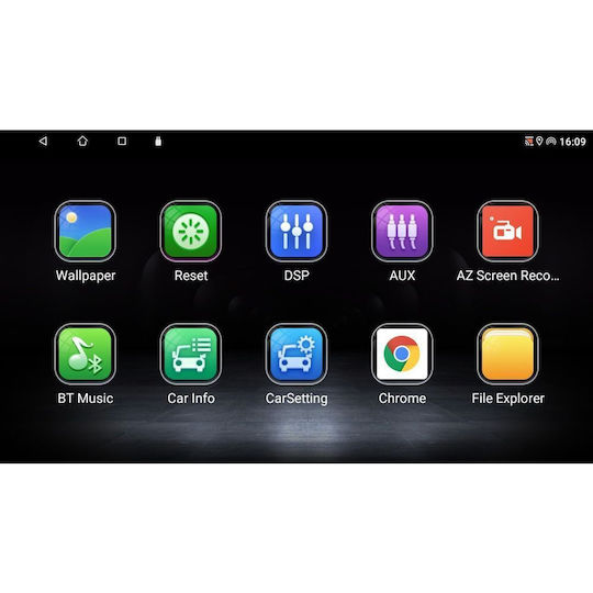 Lenovo Car Audio System for Fiat Toro 2017 (Bluetooth/USB/WiFi/GPS/Apple-Carplay/Android-Auto) with Touch Screen 9"