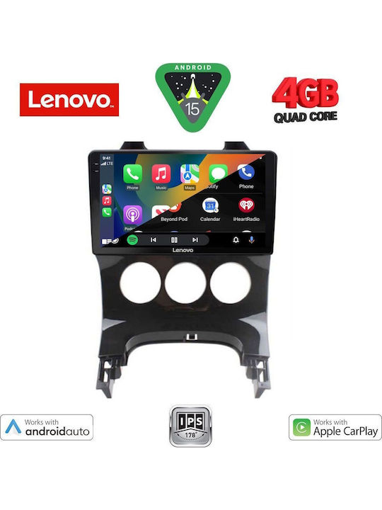 Lenovo Car Audio System for Peugeot 3008 2008-2016 with Clima (Bluetooth/USB/WiFi/GPS/Apple-Carplay/Android-Auto) with Touch Screen 9"