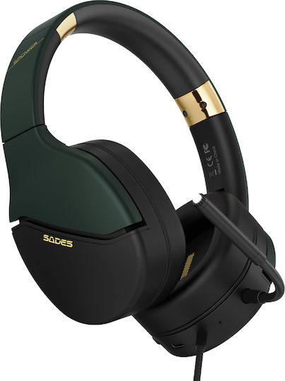 Sades Spower Over Ear Gaming Headset με σύνδεση 3.5mm for Nintendo Switch / PC / PS4 / PS5 / XBOX
