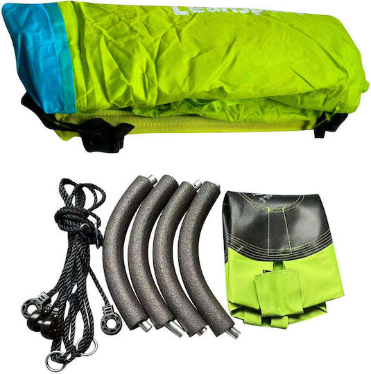 Lean Toys Κούνια Φωλιά Διπλή 123x123x123εκ. Πράσινη