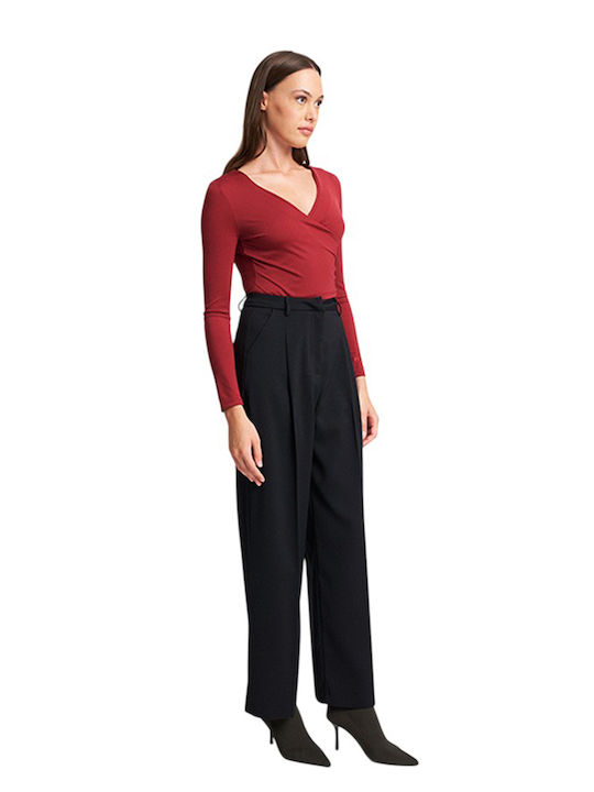 Alexis Women's Fabric Trousers Black