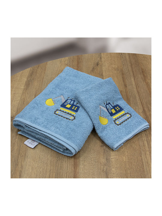Lino Home Σετ Βρεφικές Πετσέτες 2τμχ Μπεζ Βάρους 450gr/m²