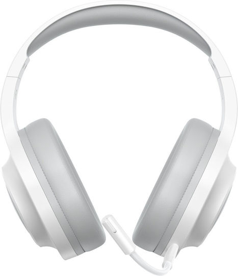 QCY Heroad V200 Wireless Over Ear Gaming Headset with Bluetooth Connectivity White for PC