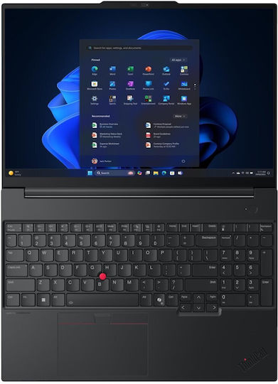 Lenovo ThinkPad E16 Gen 3 16" IPS FHD+ (Ultra 7-255H/32GB/1TB SSD/W11 Pro) Черно (UK Клавиатура)