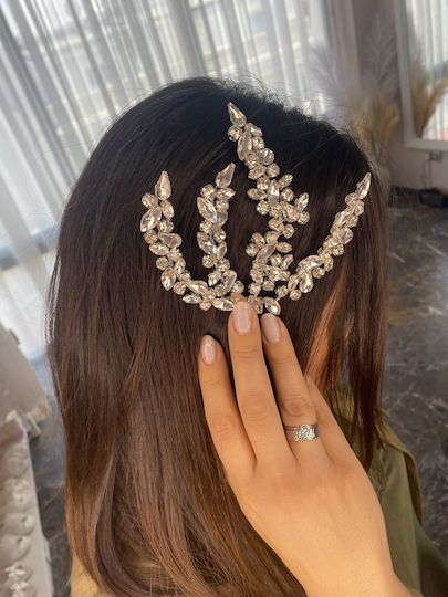 “de Lune” A Sparkling Hair Comb Ideal Design To Be Placed On The Side Of The Hairstyle