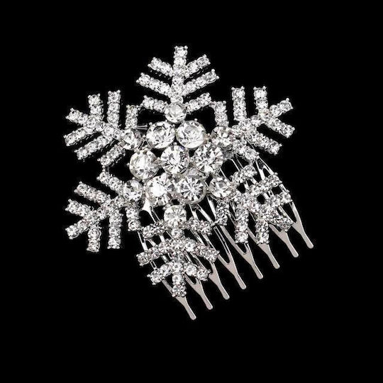 "snowflake" Уникална Гребенче Форма Снежинка Идеално За Булки През Зимата