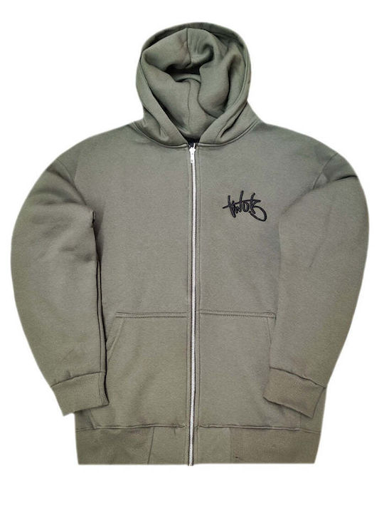 Cardigan With Hood Khaki