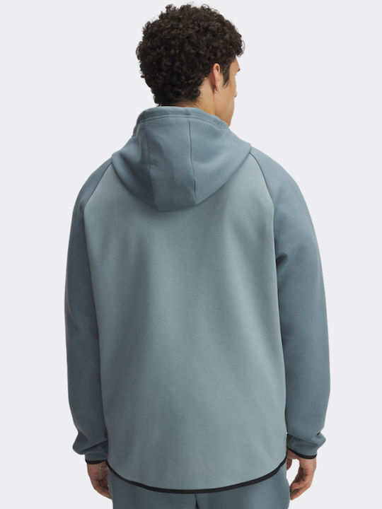 Ua Unstoppable Cardigan With Hood Blue