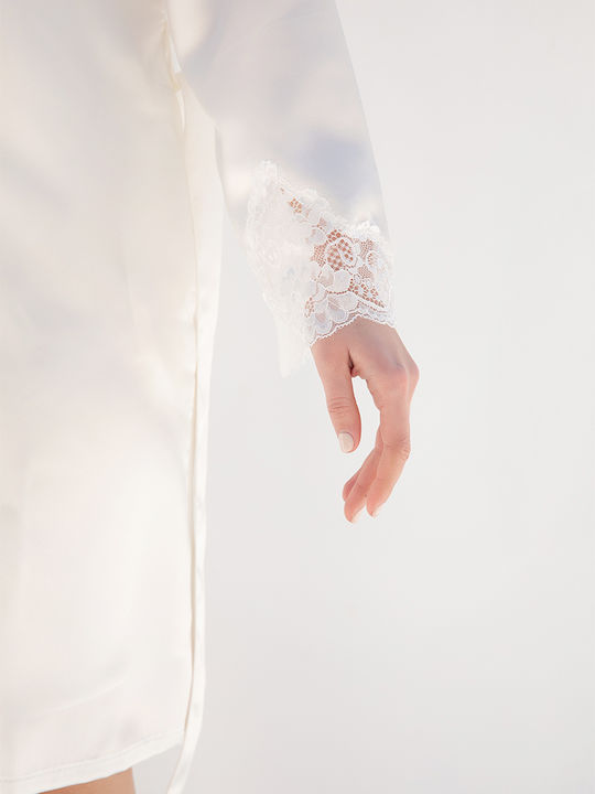 Winter Bridal Women's Robe White